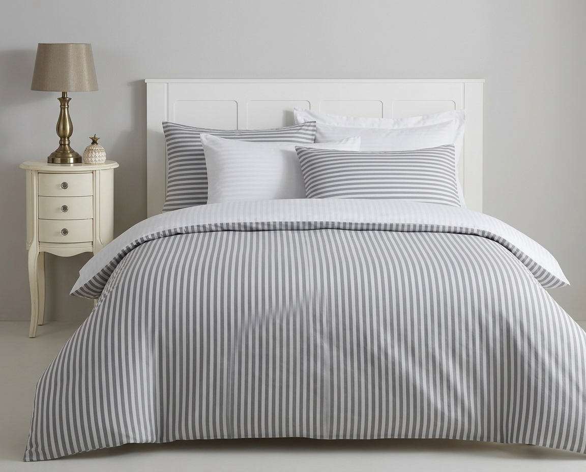 1 cm Striped Sateen Bed Linen
